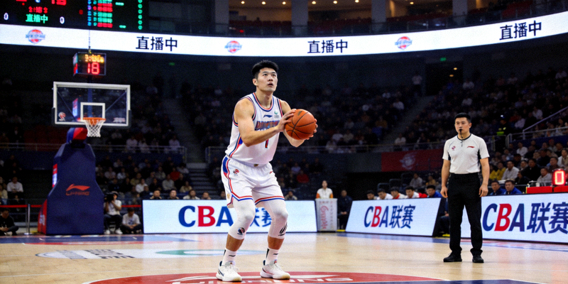 中国男子篮球职业联赛CBA比赛直播，球员执行罚球